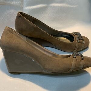 Size 7 Tan wedges by BCBGeneration